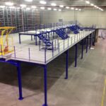 Mezzanine modulaire autoportante